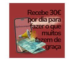 Recebe 30€ por dia para fazer o que muitos fazem de graça!