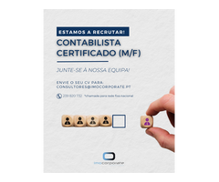 Estamos A Recrutar Contabilista Certificado (M/F)